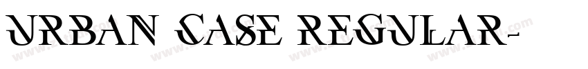 Urban Case Regular字体转换